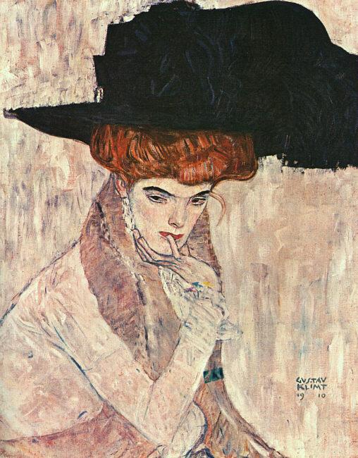 Gustav Klimt The Black Feather Hat